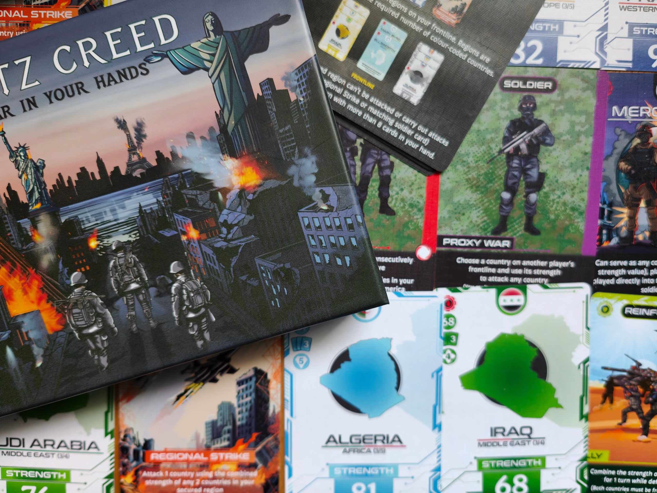 montage of all the blitz creed cards