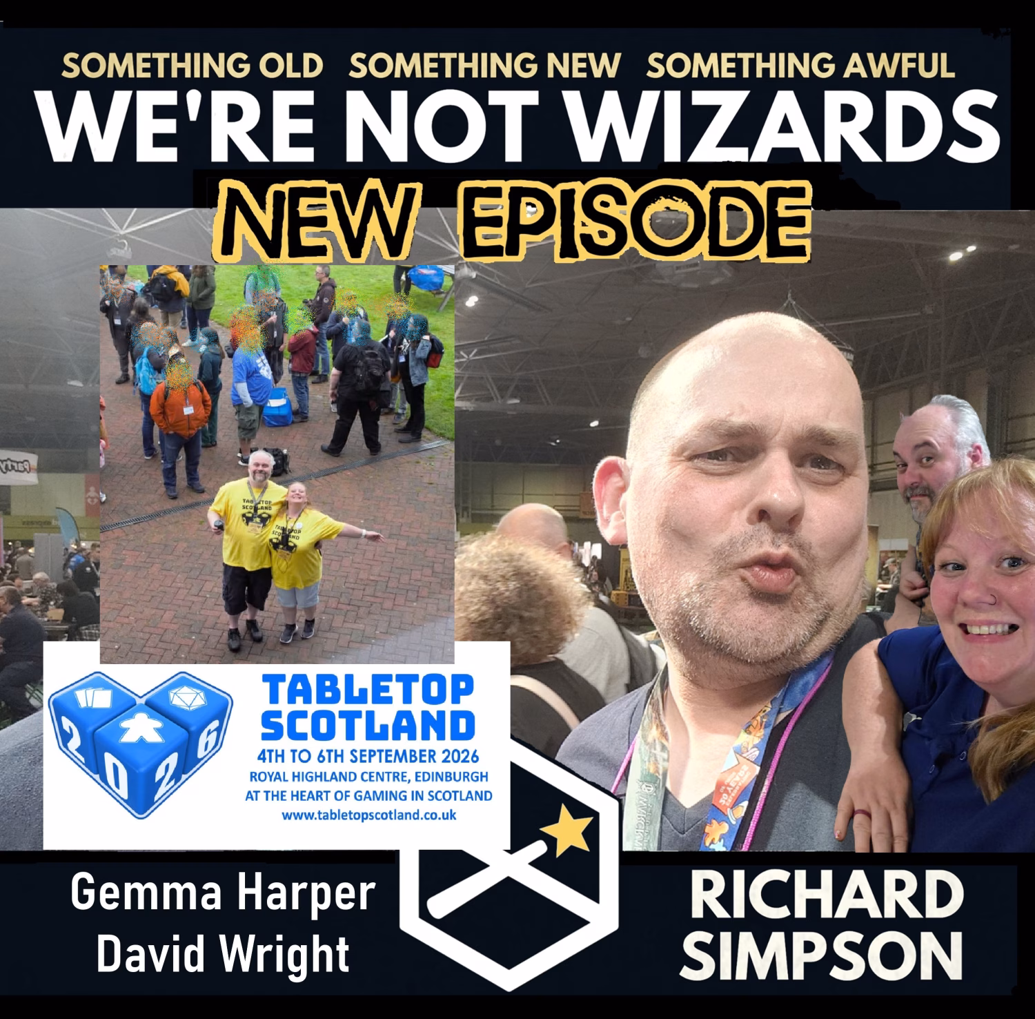 Tabletop Scotland 2026 Cover Art featuring David and Gemma